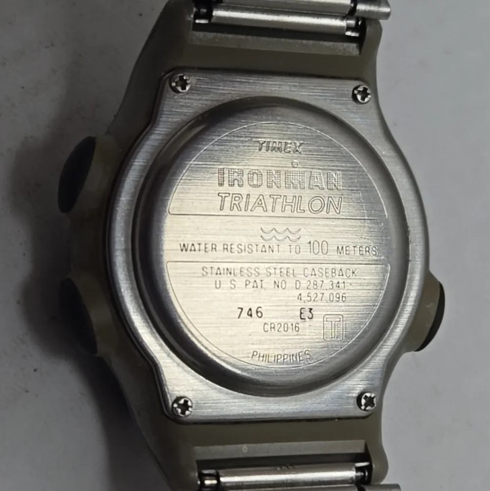 Vintage Timex Ironman Triathlon 8Lap Watch 1997 100M Digital Indiglo New Battery